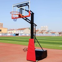 Canasta de Baloncesto Portátil Profesional para Exteriores, Ajustable, con Soporte para Adultos