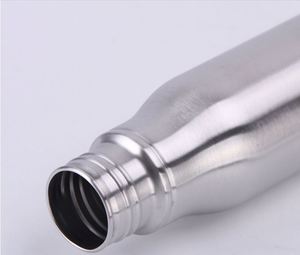 Logo Customization 750ml Promotional Gift Custom logo Printing Single Wall Sport Stainless <b>Steel</b> Vacuumed <b>Bottle</b> - Product Image 3