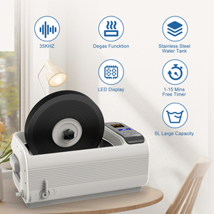 Système de nettoyage ultrasonique <span class=keywords><strong>professionnel</strong></span> 6L Nettoyeur ultrasonique <span class=keywords><strong>pour</strong></span> disques vinyles <span class=keywords><strong>pour</strong></span> la <span class=keywords><strong>restauration</strong></span>, les magasins de disques et la préservation audio - Product Image 2
