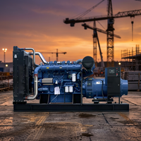 Groupe électrogène diesel Yuchai 650 kW refroidi par eau, démarrage électrique 24 V, ATS, 1800 tr/min, type silencieux, châssis ouvert, télécommande