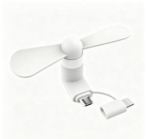 Ventilador de Mano Micro Económico 3 en 1, Mini Ventilador para Teléfono Móvil, Mini Ventilador Portátil USB Tipo-C, Compatible con Android y Tipo-C - Product Image 1