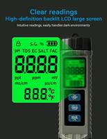 High Accuracy 8 in 1 Digital CL PH ORP EC TDS SG Temp Salinity Tester Portable Saltwater Aquarium Water Quality Analyzer