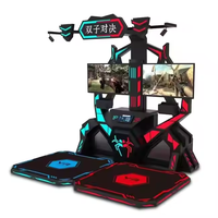 Plateforme de jeu de tir d'arcade en réalité virtuelle 9D en intérieur, jeu de tir en réalité virtuelle à deux joueurs, simulateur de chasse à la carabine pour centre commercial