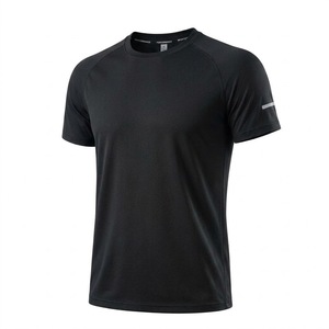 High Quality Mens Athletic <b>Raglan</b> <b>T</b> <b>Shirt</b> Short <b>Sleeve</b> Reflective Tape Lightweight Marathon Jogging Clothes - Product Image 1