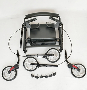 TheraMove Pro Rollator aluminium Jalan 4 roda, perlengkapan terapi rehabilitasi Senior - Product Image 3