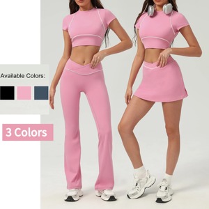 Custom Activewear Fitness Kleding <span class=keywords><strong>2</strong></span> Delige Set Dames Tenniskleding Trainingspak - Product Image 1