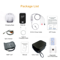 Moniteur patient BERRY PM6100A, moniteur de signes vitaux portable électrique, SpO2, fréquence cardiaque, respiration, pression artérielle, température, ECG