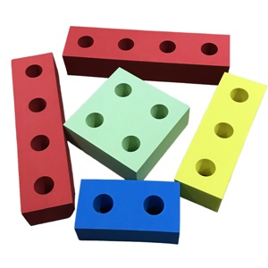 Ensemble de blocs en mousse EVA colorés et créatifs pour enfants, ensembles de blocs de construction DIY pour jouer à l'intérieur et à l'extérieur - Product Image 2