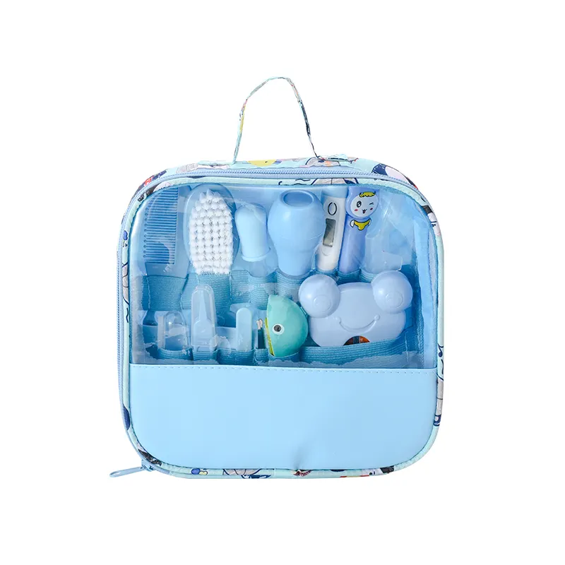 Amazon Hot Sale Newborns Babi Tub Set Multifunctional Baby Healthcare&Grooming Kit Bag Travel Pouch Care Manicure Healthcare Bag