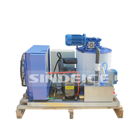 Machine à glace en flocons de 0,3 tonne, 300 kg, machines à glace d'eau douce commerciales, faible consommation d'énergie pour les supermarchés