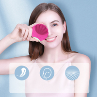 Brosse nettoyante électrique pour le visage et le corps en silicone imperméable à usage domestique, technologie de vibration sonique, nettoyage en profondeur, élimination des peaux mortes