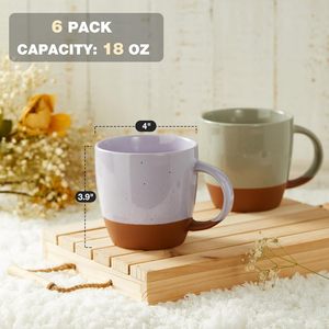 BENELUCK Tasses à café en céramique personnalisées de 13 oz, compatibles micro-ondes, grandes tasses pour thé, <span class=keywords><strong>chocolat</strong></span> <span class=keywords><strong>chaud</strong></span>, avec couvercle et cuillère, isolation thermique pour boissons froides - Product Image 3