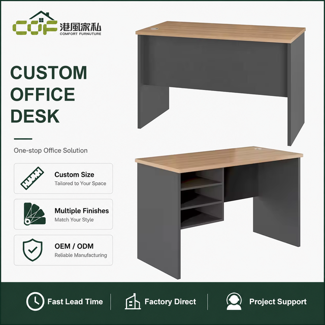 Factory Direct 1200 Classic Wooden Computer Desk - Modern Office Table Workstation for Office/Business Use