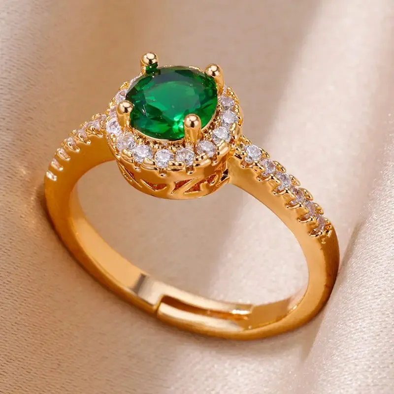 シンプルなファッション18kゴールドメッキ結婚指輪ジュエリーゴールドリングジュエリーマレーシア