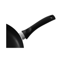 Poêle de haute qualité, écologique, ergonomique, avec longue poignée en bakélite, durable, facile à installer, en plastique, amovible, grande taille, PUREBLACK S140G