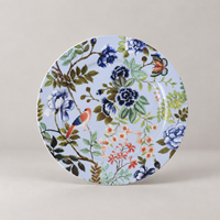 Assiettes à dessert en porcelaine dure émaillée Céramique Elysian Grace, 20 cm, lot de 4, avec décor sous l'émail, compatibles micro-ondes et lave-vaisselle