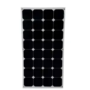 Panel surya PV produksi pabrik Sunpower OEM Sunpower 100W 110W efisiensi tinggi tersedia