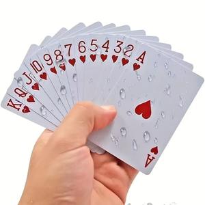 Настраиваемые экологически чистые ПВХ игральные карты для покера новая Золотая Серебряная штампованная водонепроницаемая черная колода с индивидуальным двойным набором упаковки - Product Image 1