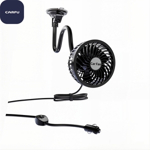 Summer New <b>Portable</b> Truck Universal Suction Cup 12V High-Speed 4-Inch Two-Speed Car Fan with Strong Wind Power - Product Image 4