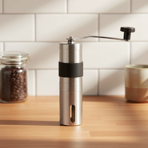 Moulin à café manuel, acier inoxydable, meule conique, réglage réglable, moulin à main portable - Product Image 1