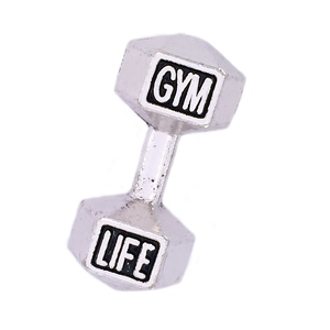 Pendentif en métal 3D écologique, design inspiré de la salle de sport, <span class=keywords><strong>CrossFit</strong></span>, Fit Life, Live Barbell, perle, charme, haltère, bijoux de fitness - Product Image 2