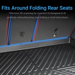 Alfombrilla para Maletero de Coche de la Marca KQD, Alfombrilla para Suelo de Coche de TPE para TOYOTA PROBOX 2010-2019 - Product Image 3