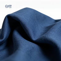 Tissu denim sergé droit bleu OE non extensible 10*10, mélange coton polyester 180 cm pour jeans et vêtements de travail (sortie d'usine)