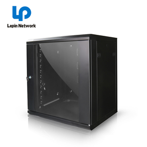 Nignbo lepin a prueba de polvo personalizar 20u 19 pulgadas 6U 9U 12U 18U con bisagras 600x550mm montaje en pared gabinete estante negro Mater puerta - Product Image 3