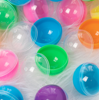 Distributeur automatique de jouets Gacha en gros, taille personnalisée 55 mm, boule en plastique Gashapon, mini capsules de jouets