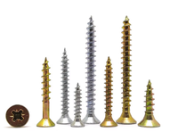 Vis à tête fraisée à double tête en zinc plaqué 70 mm 80 mm 100 mm, vis pour panneau de bois