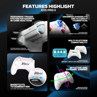 FANTECH WGP15V2 Gamepad Joystick Game seluler nirkabel, Gamepad pencahayaan RGB Multi-Platform untuk PC Switch Android IOS