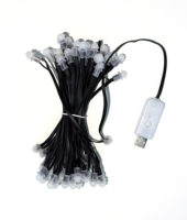 Vente directe d'usine, module lumineux LED à pixels RGB 5V étanche IP68 en plastique pour extérieur, avec commande par application, alimenté par batterie