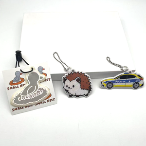 Nhựa phản quang Keyring tùy chỉnh móc khóa bất kỳ hình dạng cá nhân PVC Móc chìa khóa an toàn phản chiếu Keyring cho quà tặng khuyến mãi - Product Image 5