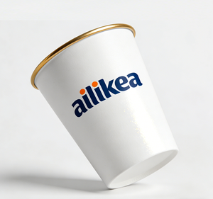 Bicchiere <span class=keywords><strong>di</strong></span> Carta Commestibile da <span class=keywords><strong>Dieci</strong></span> Once con Design Traforato per Bevande e Alimenti - Product Image 2