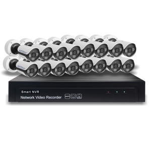 16 Channel 4K With PoE IP Bullet 8MP Cameras 16CH NVR Kit Starlight IR 20M built-in Audio Camera CCTV With junction box