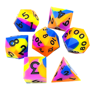 Ensemble de dés métalliques polyédriques personnalisés D20 D6 pour jeux de rôle de table D&D - Product Image 4