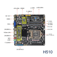 NOUVELLE Carte mère Mini-ITX fine LGA1200 compatible avec les processeurs Intel de 10e et 11e génération, 2X DDR4 SO-DIMM NVMe NGFF M.2 H510 ITX