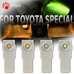 Lampe d'ambiance pour l'espace des pieds de voiture, ampoule intérieure, lampes pour l'espace des pieds, pour Toyota Corolla Karon Releases RAV4, éclairage LED intérieur, DC 12V - Product Image 1