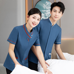 Uniforme <span class=keywords><strong>de</strong></span> trabajo <span class=keywords><strong>de</strong></span> diseño occidental moderno para azafata <span class=keywords><strong>de</strong></span> hotel y ventana, atuendo <span class=keywords><strong>de</strong></span> trabajo limpio y estilo sirviente - Product Image 6