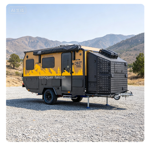 Remorque de camping tout-terrain <span class=keywords><strong>avec</strong></span> grand canapé-lit, caravane familiale, remorque de camping à vendre - Product Image 1
