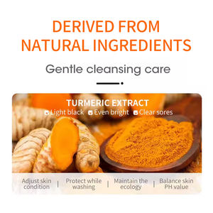 Produits de soin de la peau en profondeur OEM Brosse nettoyante pour le visage Nettoyant moussant pour le visage à la curcumine contre l'acné - Product Image 3