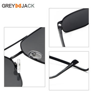 Lunettes de soleil polarisées pour homme Grey Jack, monture carrée à double pont, protection UV400, verres TAC or, noir, marron, lunettes de sport - Product Image 5