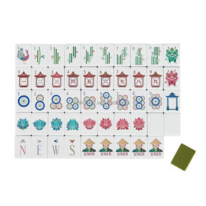 Ensemble de mahjong américain personnalisé à 4 couches contenant 160 tuiles, ensemble de mahjong en acrylique Lagoon, cadeau de luxe haut de gamme - Product Image 4
