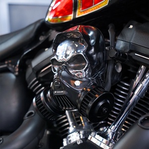 Bộ lọc gió cao cấp Skull High-Flow Air Cleaner Kit HD dành cho xe Softail 2018 trở lên và Touring 2017 trở lên, chất liệu hợp kim nhôm-magiê, lọc gió kiểu khung xương - Product Image 5