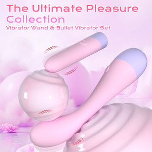 Xixi 振动器 10 频率女性用按摩器 直插式可充电 AV 振动棒 带低音噪音性玩具 - Product Image 2