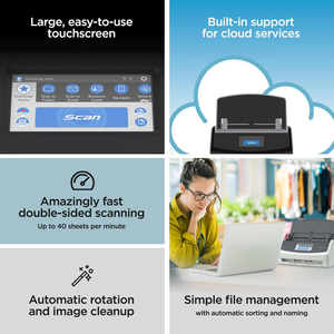 Pour Fujitsu <span class=keywords><strong>ScanSnap</strong></span> ix1400/1500/1600 haute vitesse HD couleur double face A4 alimentation papier automatique scanner intelligent - Product Image 4