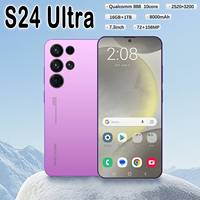 S24 Ultra, Pantalla OLED HD de 7.3 Pulgadas y 90Hz, Android 15, Smartphone 5G, Deca Core, Cámara Trasera de 16MP, Batería de Más de 8000mAh, 108MP