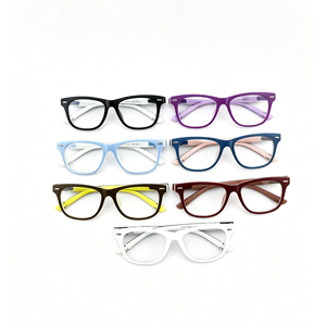 JH-TR210 Occhiali da Vista Quadrati alla Moda per Bambini, <span class=keywords><strong>Montatura</strong></span> Flessibile in TR90 per Ragazzi e Ragazze, Nuovi Occhiali Ottici Bicolore Colorati - Product Image 1