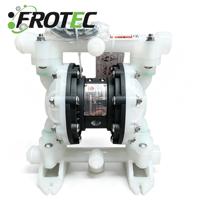 Pompe à diaphragme pneumatique, corps en PP, diaphragme en PTFE Santoprene, pompe de transfert de produits chimiques