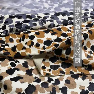Cows Pattern Cow and horse hair printed leather Genuine Leather